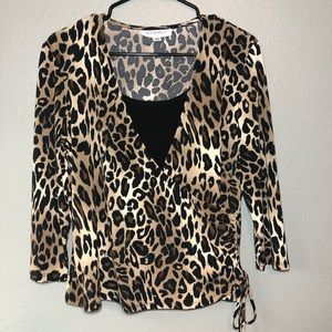 Studio I Leopard Stretch Top
